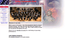 Desktop Screenshot of irving-symphonic-band.org